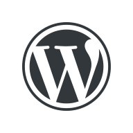 logo WordPress - utilisé à Kerganaweb - création de site